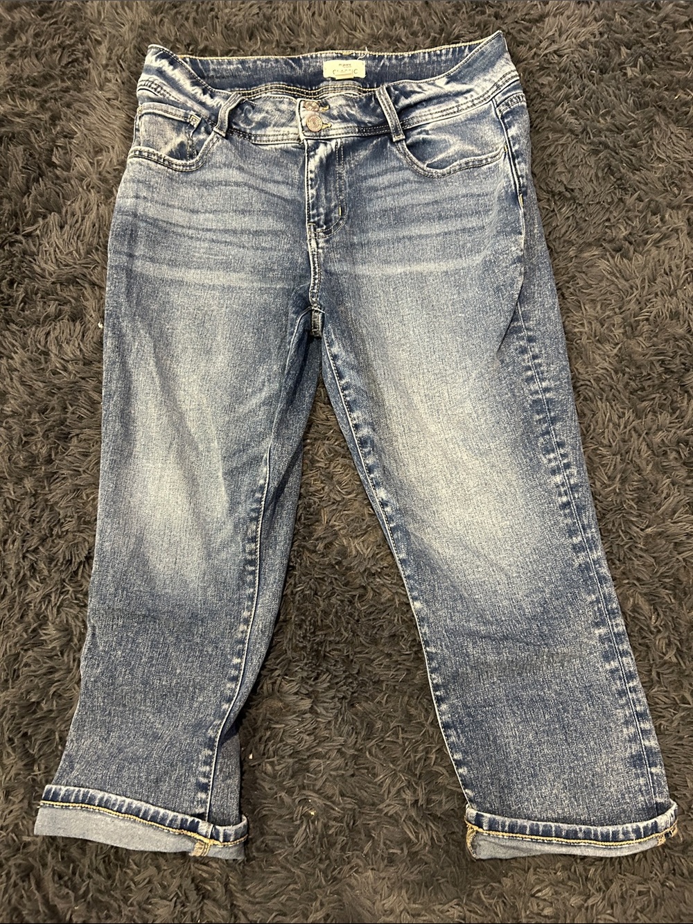 Maurices Light Blue Cropped Jeans - Relaxed Ankle Length